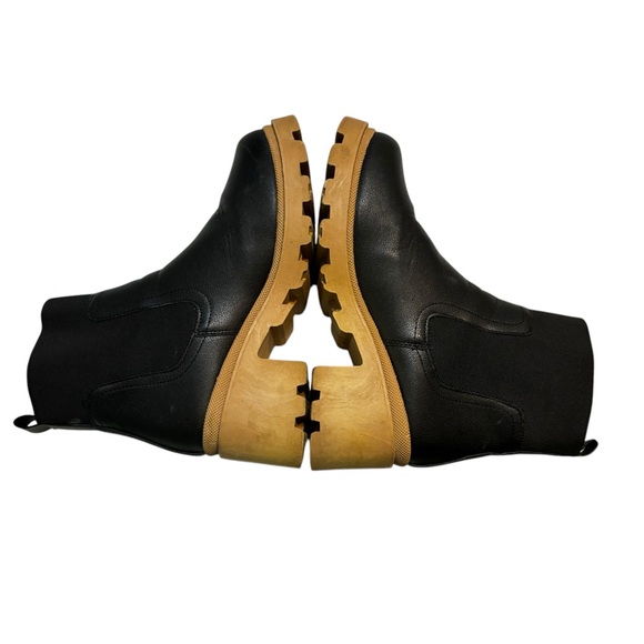 Qupid women’s chelsea boots in black and tan size 8 - Picture 4 of 9